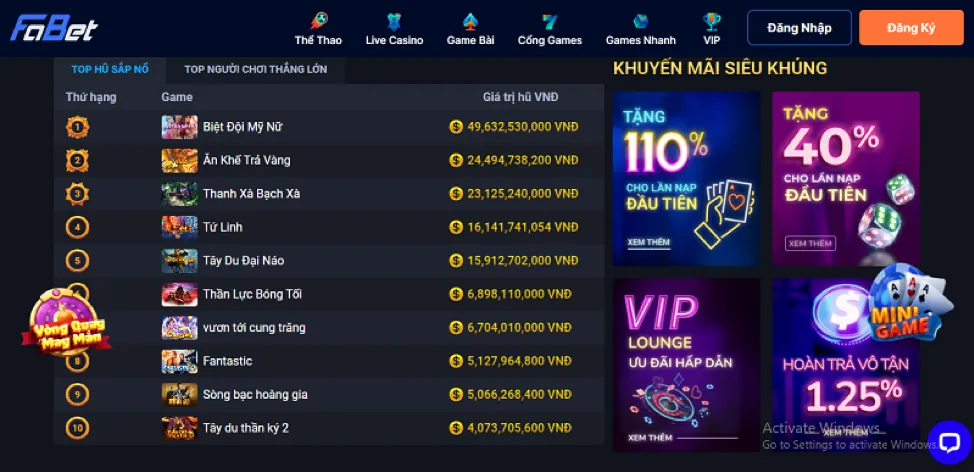 Trò chơi Video Slot Vicwin
